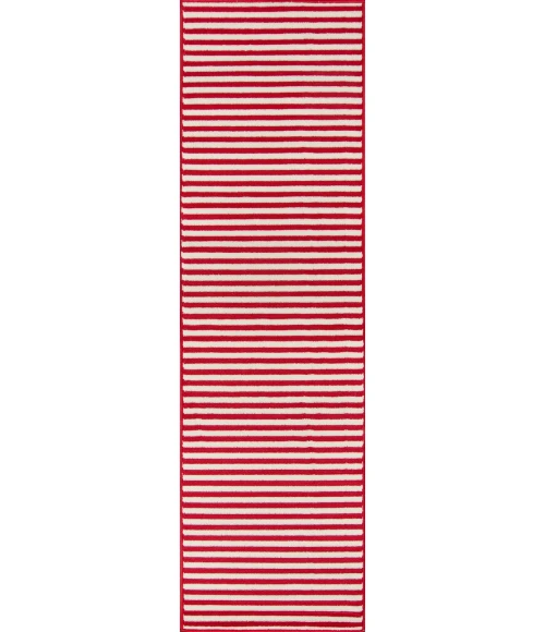 Momeni Baja Area Rug BAJ-1 Stripe Red 2'3 X 4'6