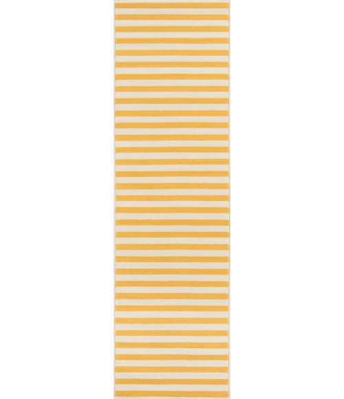 Momeni Baja Area Rug BAJ-1 Stripe Yellow 8'6 X 13'