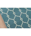 Momeni Baja Area Rug BAJ-2 Trellis Blue 3'11 X 5'7