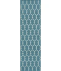 Momeni Baja Area Rug BAJ-2 Trellis Blue 3'11 X 5'7