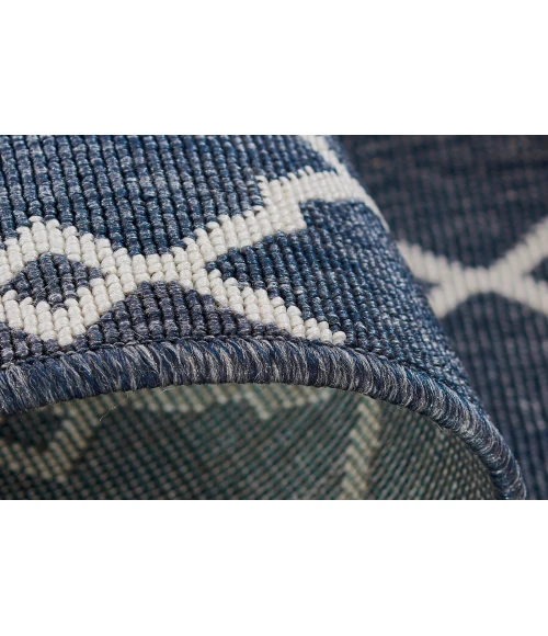 Momeni Baja Area Rug BAJ-2 Denim 6'7 X 9'6