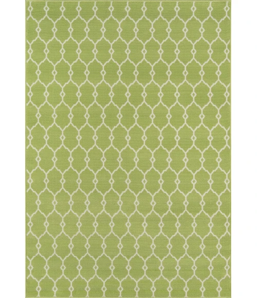 Momeni Baja Area Rug BAJ-2 Trellis Green 2'3 X 4'6