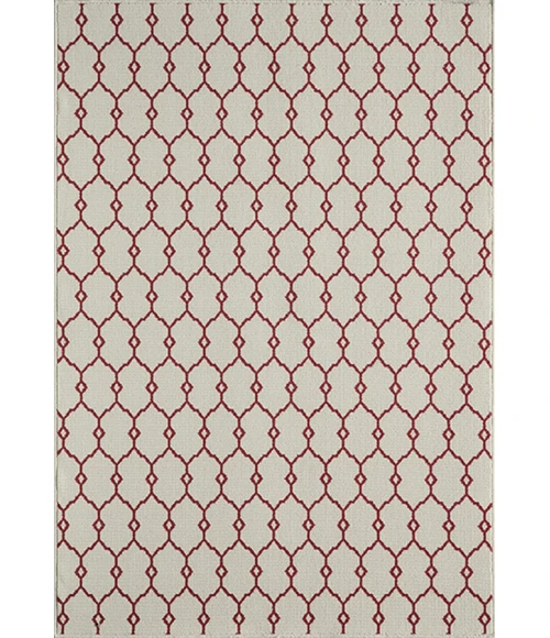 Momeni Baja Area Rug BAJ-2 Trellis Ivory 1'8 X 3'7