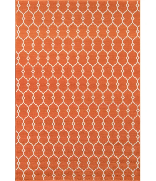 Momeni Baja Area Rug BAJ-2 Trellis Orange 1'8 X 3'7