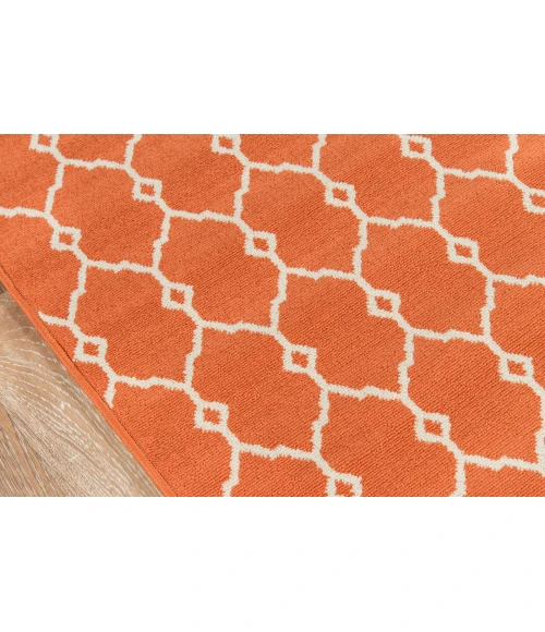Momeni Baja Area Rug BAJ-2 Trellis Orange 1'8 X 3'7