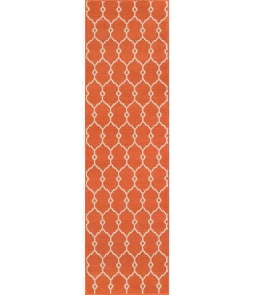 Momeni Baja Area Rug BAJ-2 Trellis Orange 1'8 X 3'7