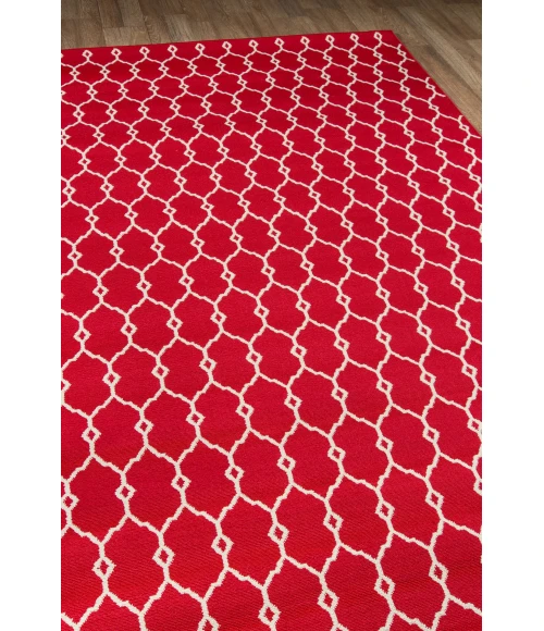 Momeni Baja Area Rug BAJ-2 Trellis Red 1'8 X 3'7