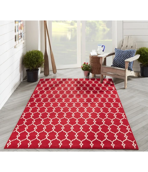 Momeni Baja Red BAJ-2 7ft.10in. X 10ft.10in. Rect. Rug