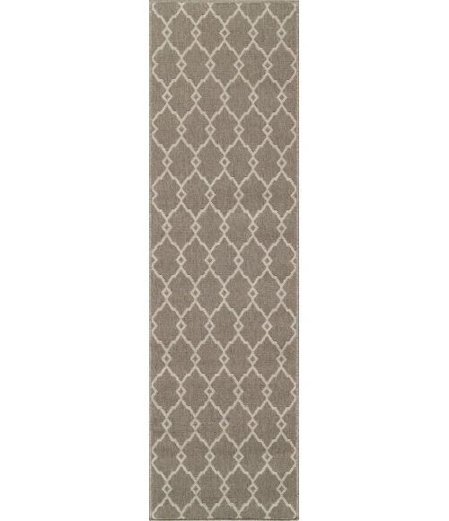 Momeni Baja Area Rug BAJ-2 Trellis Taupe 3'11 X 5'7