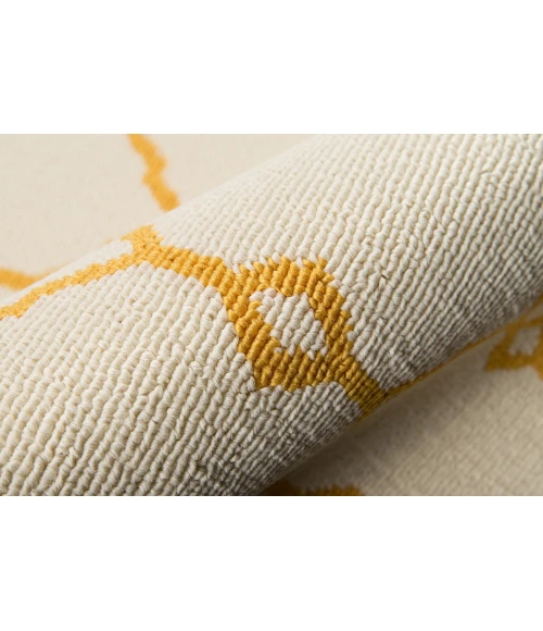 Momeni Baja Area Rug BAJ-2 Trellis Yellow 1'8 X 3'7