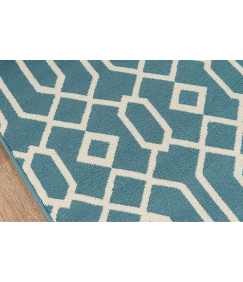 Momeni Baja Area Rug BAJ-3 Links Blue 7'10 X 10'10