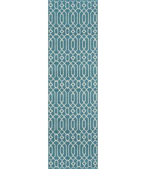 Momeni Baja Area Rug BAJ-3 Links Blue 7'10 X 10'10