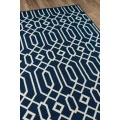 Momeni Baja Area Rug BAJ-3 Links Navy 3'11 X 5'7