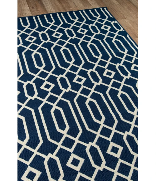 Momeni Baja Area Rug BAJ-3 Links Navy 7'10 X 10'10