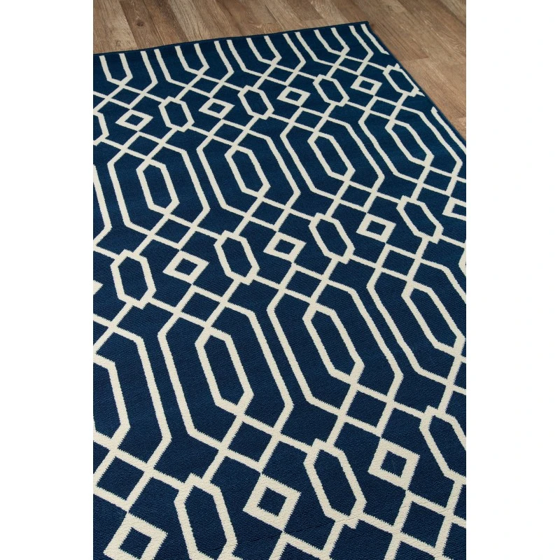 Momeni Baja Area Rug BAJ-3 Links Navy 3'11 X 5'7