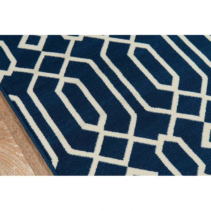 Momeni Baja Area Rug BAJ-3 Links Navy 7'10 X 10'10