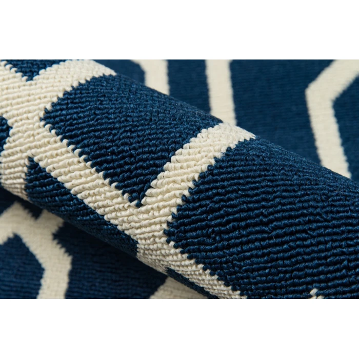 Momeni Baja Area Rug BAJ-3 Links Navy 7'10 X 10'10