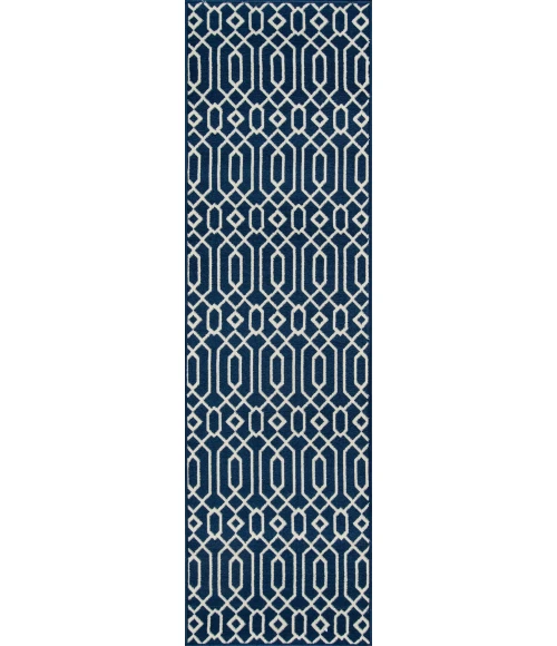 Momeni Baja Area Rug BAJ-3 Links Navy 7'10 X 10'10