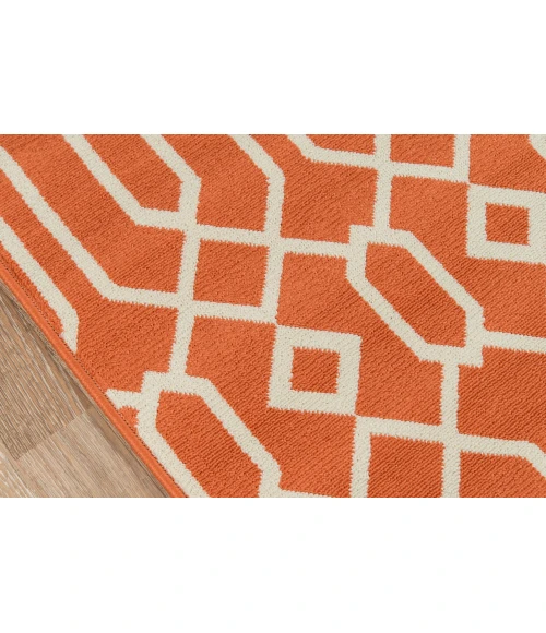Momeni Baja Area Rug BAJ-3 Links Orange 3'11 X 5'7