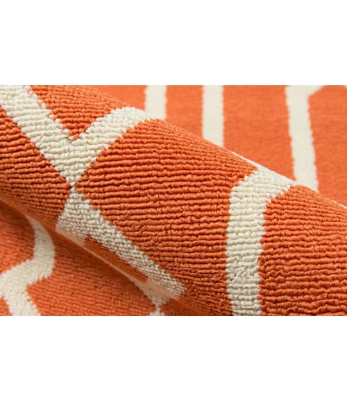 Momeni Baja Area Rug BAJ-3 Links Orange 3'11 X 5'7
