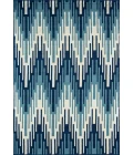 Momeni Baja Area Rug BAJ-6 Ikat Blue 1'8 X 3'7