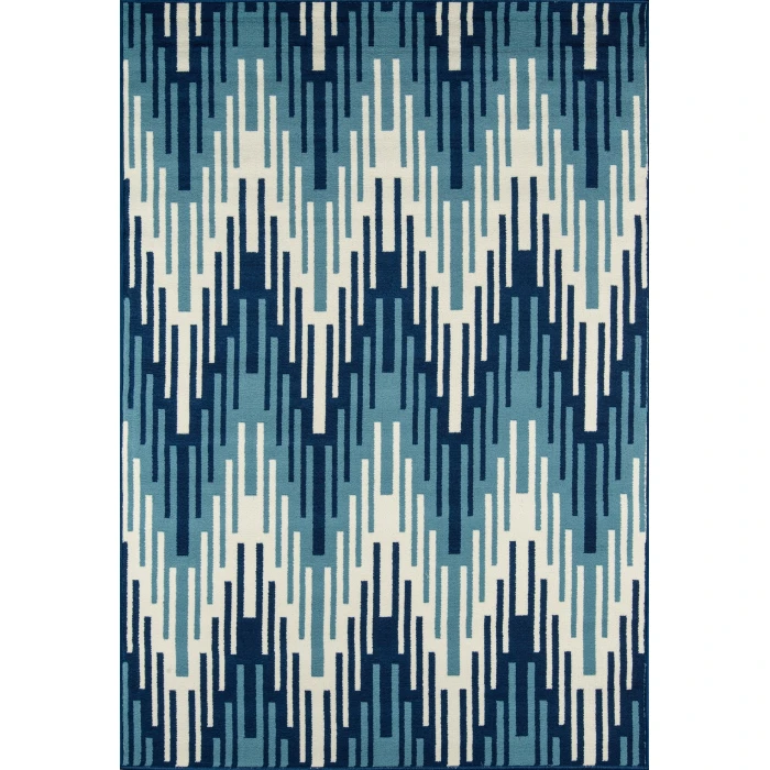 Momeni Baja Area Rug BAJ-6 Ikat Blue 1'8 X 3'7