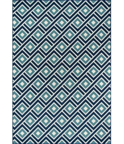 Momeni Baja Baj-7 Blue Area Rug 6 ft. 7 in. X 9 ft. 6 in. Rectangle