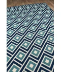 Momeni Baja Area Rug BAJ-7 Blocks Blue 6'7 X 9'6