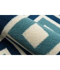 Momeni Baja Area Rug BAJ-7 Blocks Blue 6'7 X 9'6