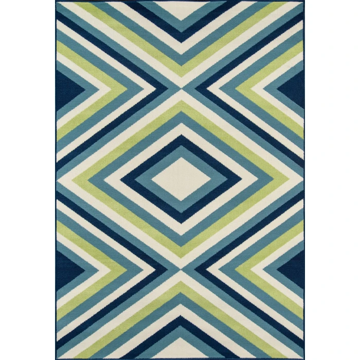 Momeni Baja Area Rug BAJ-8 Zig-Zag Multi 7'10 X 10'10