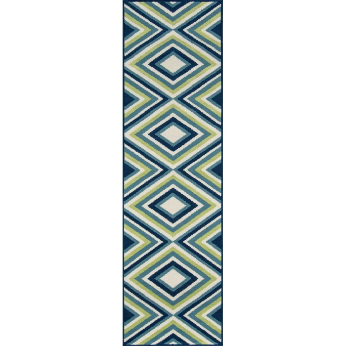 Momeni Baja Area Rug BAJ-8 Zig-Zag Multi 7'10 X 10'10