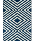 Momeni Baja Area Rug BAJ-8 Zig-Zag Navy 7'10 X 10'10