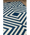 Momeni Baja Area Rug BAJ-8 Zig-Zag Navy 7'10 X 10'10