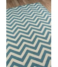 Momeni Baja Area Rug BAJ-9 Chevron Blue 2'3 X 7'6 Runner