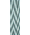 Momeni Baja Area Rug BAJ-9 Chevron Blue 2'3 X 7'6 Runner