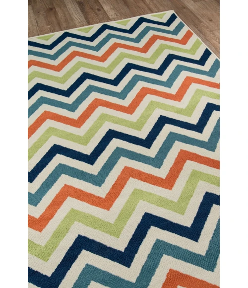Momeni Baja Area Rug BAJ-9 Chevron Multi 2'3 X 7'6 Runner