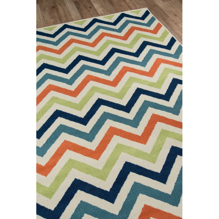 Momeni Baja Area Rug BAJ-9 Chevron Multi 1'8 X 3'7