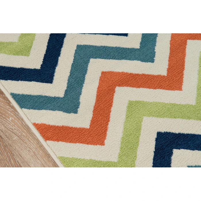 Momeni Baja Area Rug BAJ-9 Chevron Multi 1'8 X 3'7