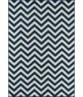 Momeni Baja Area Rug BAJ-9 Chevron Navy 8'6 X 13'