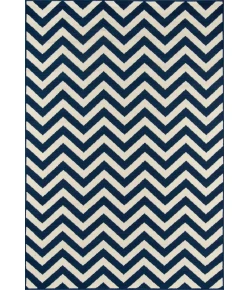 Momeni Baja Baj-9 Navy Area Rug 6 ft. 7 in. X 9 ft. 6 in. Rectangle