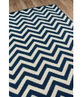 Momeni Baja Area Rug BAJ-9 Chevron Navy 8'6 X 13'