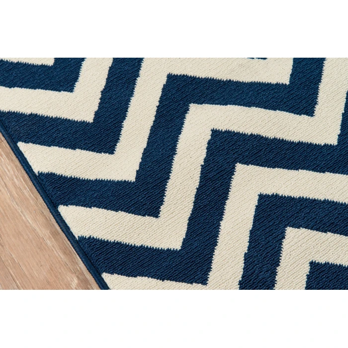 Momeni Baja Area Rug BAJ-9 Chevron Navy 2'3 X 4'6