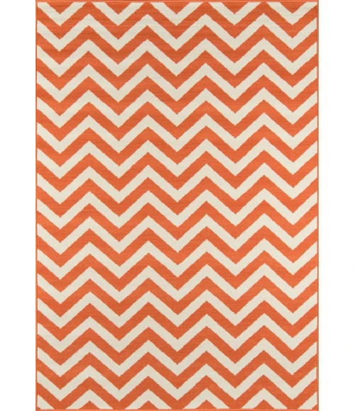 Momeni Baja Area Rug BAJ-9 Chevron Orange 2'3 X 7'6 Runner