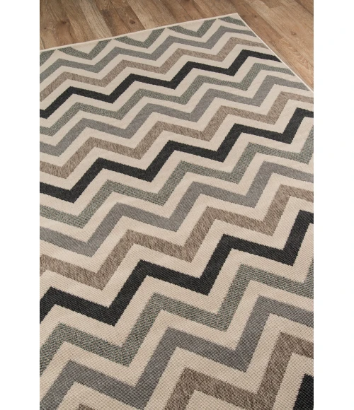 Momeni Baja Area Rug BAJ-9 Chevron Sage 1'8 X 3'7