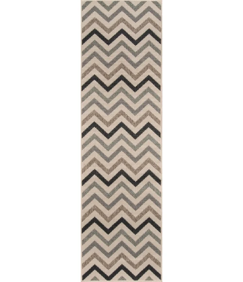 Momeni Baja Area Rug BAJ-9 Chevron Sage 1'8 X 3'7