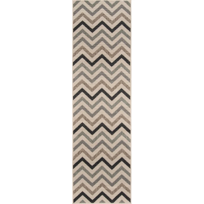 Momeni Baja Area Rug BAJ-9 Chevron Sage 2'3 X 4'6