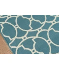Momeni Baja Area Rug BAJ11 Moroccan Tile Blue 6'7 X 9'6