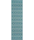 Momeni Baja Area Rug BAJ11 Moroccan Tile Blue 6'7 X 9'6