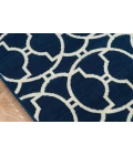 Momeni Baja Area Rug BAJ11 Moroccan Tile Navy 7'10 X 10'10