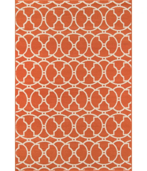 Momeni Baja Area Rug BAJ11 Moroccan Tile Orange 7'10 X 10'10